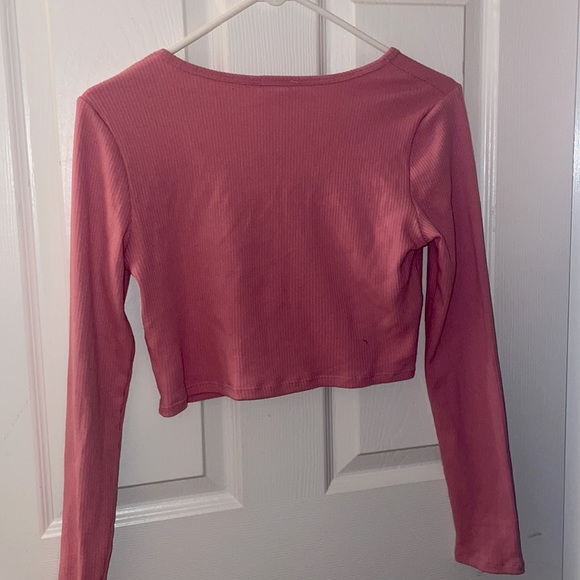 Pink Crop Top From Garage💖💖💖 Size Large - Picture 2 of 2